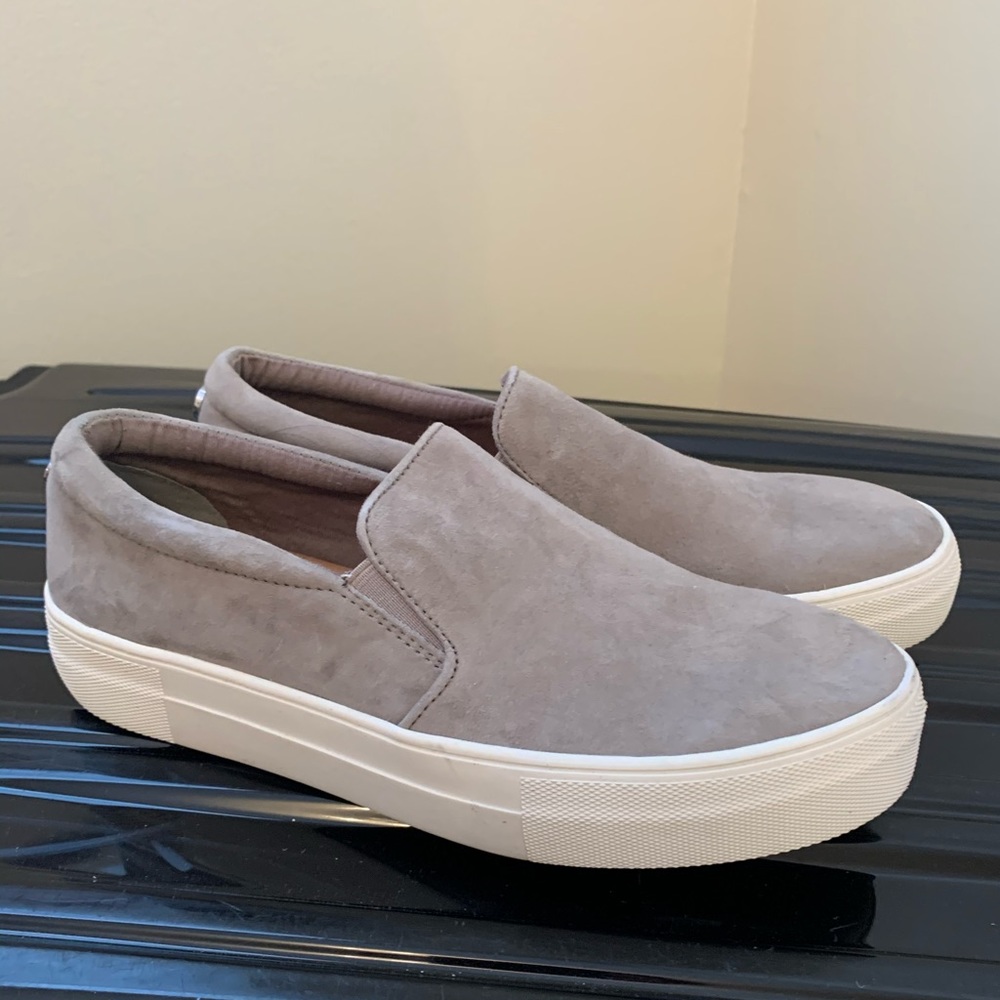 Grey Suede Steve Madden Sneakers